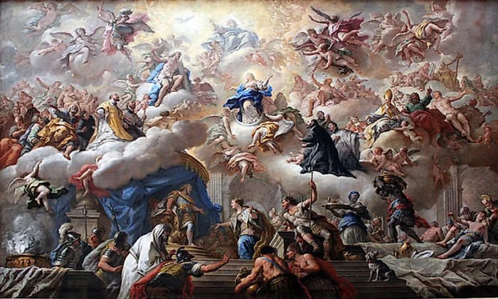 Italian baroque painter battle scenes