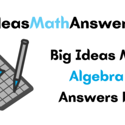 Big ideas math algebra 2 answer key