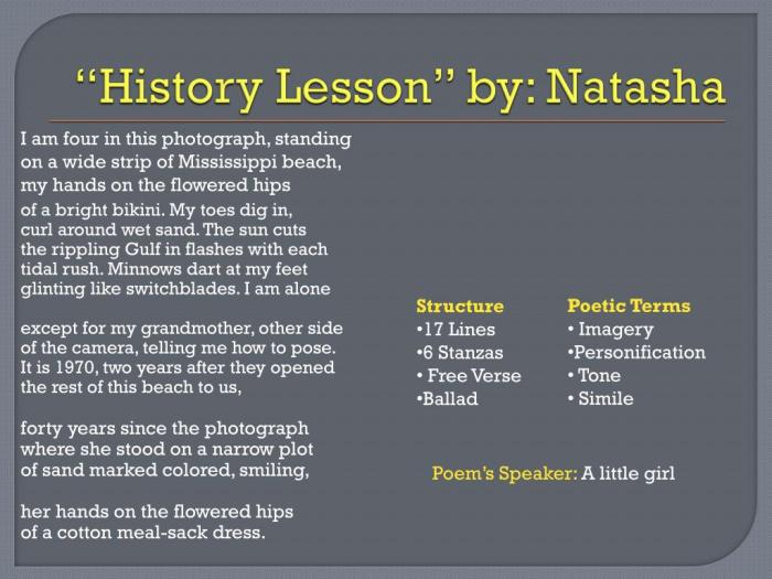 History lesson by natasha trethewey