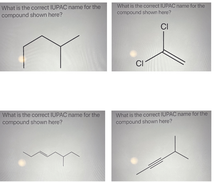 Provide the correct iupac name for con