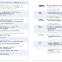 Vocabulary workshop level b unit 4 answers