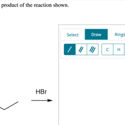 Draw the expected product of the reaction shown.